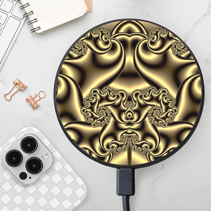 Background Fractal Sample Fantasy Texture Design Wireless Fast Charger(Black)