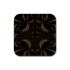 Fractal Symmetry Symmetrical Art Artwork Rubber Coaster (Square)