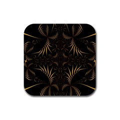 Fractal Symmetry Symmetrical Art Artwork Rubber Square Coaster (4 pack)