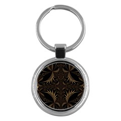 Fractal Symmetry Symmetrical Art Artwork Key Chain (round) by Ravend