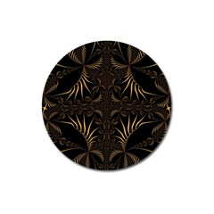 Fractal Symmetry Symmetrical Art Artwork Magnet 3  (round) by Ravend