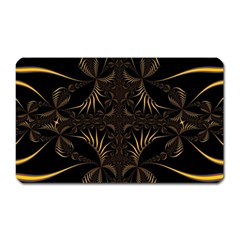 Fractal Symmetry Symmetrical Art Artwork Magnet (Rectangular)