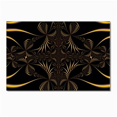 Fractal Symmetry Symmetrical Art Artwork Postcard 4 x 6  (Pkg of 10)