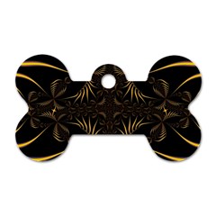 Fractal Symmetry Symmetrical Art Artwork Dog Tag Bone (Two Sides)