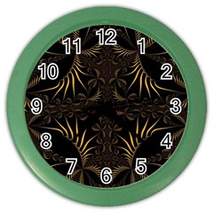 Fractal Symmetry Symmetrical Art Artwork Color Wall Clock