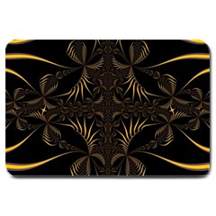 Fractal Symmetry Symmetrical Art Artwork Large Doormat