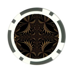 Fractal Symmetry Symmetrical Art Artwork Poker Chip Card Guard (10 pack)