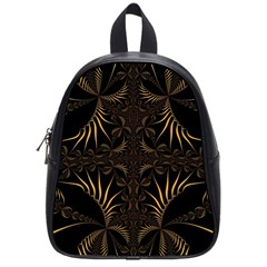 Fractal Symmetry Symmetrical Art Artwork School Bag (Small)