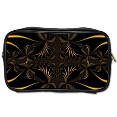 Fractal Symmetry Symmetrical Art Artwork Toiletries Bag (one Side) by Ravend