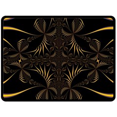 Fractal Symmetry Symmetrical Art Artwork One Side Fleece Blanket (Large)