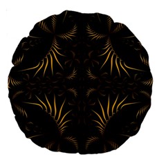 Fractal Symmetry Symmetrical Art Artwork Large 18  Premium Round Cushions