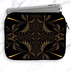 Fractal Symmetry Symmetrical Art Artwork Apple iPad 2/3/4 Zipper Cases