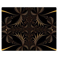 Fractal Symmetry Symmetrical Art Artwork Premium Plush Fleece Blanket (Medium)