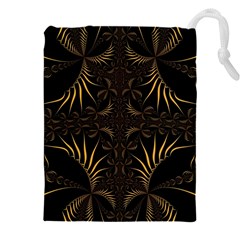 Fractal Symmetry Symmetrical Art Artwork Drawstring Pouch (5xl) by Ravend