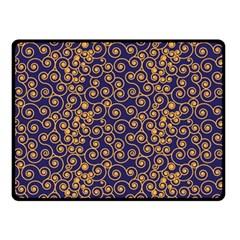 Spiral Pattern Texture Fractal Circle Geometry One Side Fleece Blanket (small) by Ravend