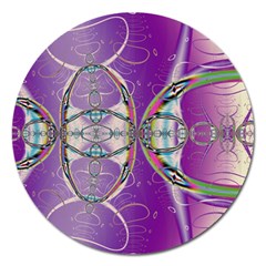 Abstract Colorful Art Pattern Design Fractal Magnet 5  (round) by Ravend