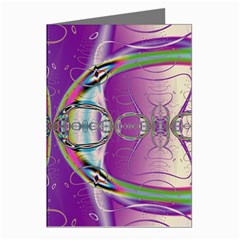 Abstract Colorful Art Pattern Design Fractal Greeting Cards (pkg Of 8) by Ravend