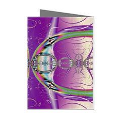 Abstract Colorful Art Pattern Design Fractal Mini Greeting Cards (pkg Of 8) by Ravend