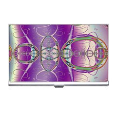 Abstract Colorful Art Pattern Design Fractal Business Card Holder by Ravend