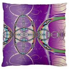 Abstract Colorful Art Pattern Design Fractal Large Cushion Case (one Side) by Ravend