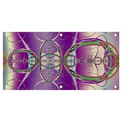 Abstract Colorful Art Pattern Design Fractal Banner And Sign 4  X 2  by Ravend