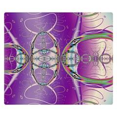 Abstract Colorful Art Pattern Design Fractal One Side Premium Plush Fleece Blanket (small)