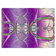 Abstract Colorful Art Pattern Design Fractal One Side Premium Plush Fleece Blanket (extra Small) by Ravend