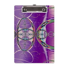 Abstract Colorful Art Pattern Design Fractal A5 Acrylic Clipboard by Ravend