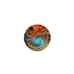 Fractal Math Abstract Mysterious Mystery Vortex 1  Mini Buttons by Ravend