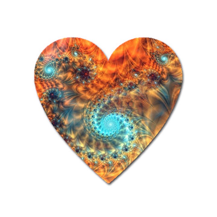 Fractal Math Abstract Mysterious Mystery Vortex Heart Magnet