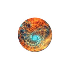 Fractal Math Abstract Mysterious Mystery Vortex Golf Ball Marker by Ravend