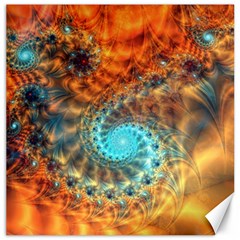 Fractal Math Abstract Mysterious Mystery Vortex Canvas 16  X 16  by Ravend