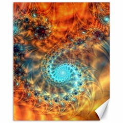 Fractal Math Abstract Mysterious Mystery Vortex Canvas 11  X 14  by Ravend