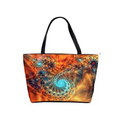 Fractal Math Abstract Mysterious Mystery Vortex Classic Shoulder Handbag by Ravend