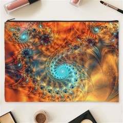 Fractal Math Abstract Mysterious Mystery Vortex Cosmetic Bag (xxxl) by Ravend