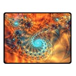 Fractal Math Abstract Mysterious Mystery Vortex Fleece Blanket (Small) 45 x34  Blanket Front