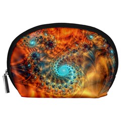 Fractal Math Abstract Mysterious Mystery Vortex Accessory Pouch (large) by Ravend