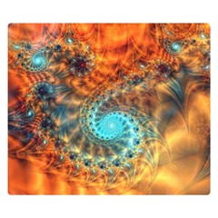 Fractal Math Abstract Mysterious Mystery Vortex Premium Plush Fleece Blanket (small) by Ravend