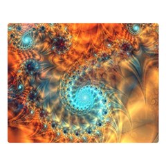 Fractal Math Abstract Mysterious Mystery Vortex Premium Plush Fleece Blanket (large) by Ravend