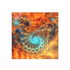 Fractal Math Abstract Mysterious Mystery Vortex Satin Bandana Scarf 22  X 22  by Ravend