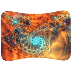 Fractal Math Abstract Mysterious Mystery Vortex Velour Seat Head Rest Cushion by Ravend