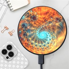 Fractal Math Abstract Mysterious Mystery Vortex Wireless Fast Charger(black)