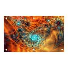 Fractal Math Abstract Mysterious Mystery Vortex Banner And Sign 5  X 3  by Ravend