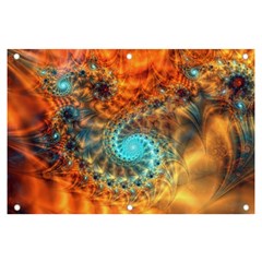 Fractal Math Abstract Mysterious Mystery Vortex Banner And Sign 6  X 4  by Ravend