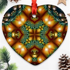 Background Abstract Fractal Annotation Texture Heart Ornament (two Sides) by Ravend