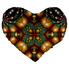 Background Abstract Fractal Annotation Texture Large 19  Premium Flano Heart Shape Cushions by Ravend