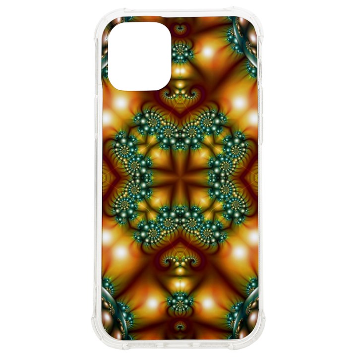 Background Abstract Fractal Annotation Texture iPhone 12/12 Pro TPU UV Print Case