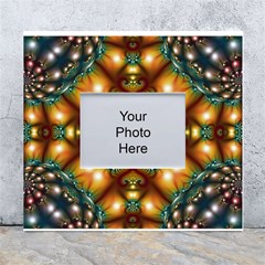 Background Abstract Fractal Annotation Texture White Wall Photo Frame 5  X 7  by Ravend