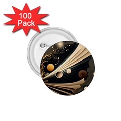 Space Futuristic Technology Digital Ai Generated 1 75  Buttons (100 Pack)  by Ravend