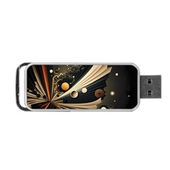 Space Futuristic Technology Digital Ai Generated Portable Usb Flash (one Side) by Ravend